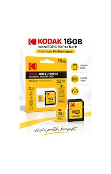 16gb Microsdhc Hafıza Kartı Uhs-ı U1 V10 A1 Class 10 85 Mb/s Full Hd Destekli Sd Adaptörlü 16gb Microsdhc Hafıza Kartı Uhs-ı U1 V10 A1 Class 10 85 Mb/s Full Hd Destekli Sd Adaptörlü