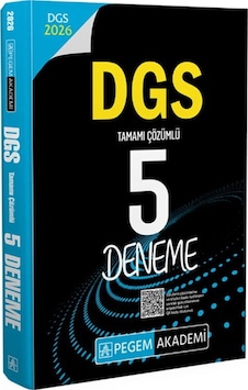 Pegem Yayınları 2026 Dgs Tamamı Çözümlü 5 Deneme Pegem Yayınları 2026 Dgs Tamamı Çözümlü 5 Deneme