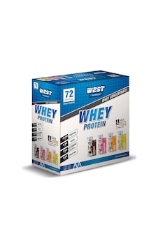 West Nutrition Whey Protein Tozu 72 Adet Şase 4 Farklı Aroma West Nutrition Whey Protein Tozu 72 Adet Şase 4 Farklı Aroma