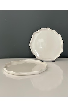 Tantitoni Wave Beyaz Porselen 2 Li Psta Tabağı 17,9 Cm Beyaz Tantitoni Wave Beyaz Porselen 2 Li Psta Tabağı 17,9 Cm Beyaz