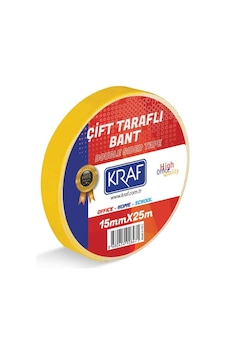 Kraf 2515G Çift Taraflı Bant 15 MM x 25 M Kraf 2515G Çift Taraflı Bant 15 MM x 25 M