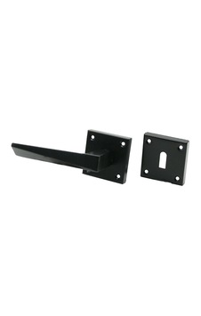 4 Takım Pratik Prizma Oda Siyah Rozetli Kapı Kolu 5047 4 Takım Pratik Prizma Oda Siyah Rozetli Kapı Kolu 5047