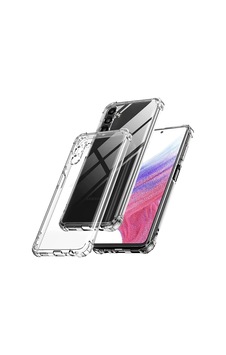 Galaxy S23 Fe Kılıf Zore 2mm Anti Shock Silikon Renksiz