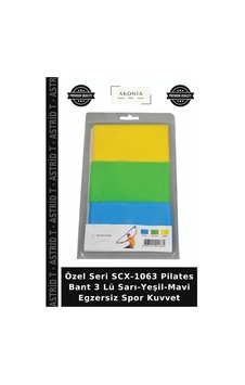 Özel Seri Scx-1063 Pilates Bant 3 Lü Sarı-yeşil-mavi Egzersiz Spor Kuvvet Çok Renkli Özel Seri Scx-1063 Pilates Bant 3 Lü Sarı-yeşil-mavi Egzersiz Spor Kuvvet Çok Renkli