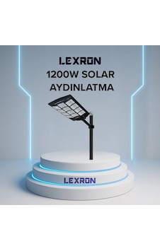 Lexron 1200w Solar Aydınlatma Beyaz