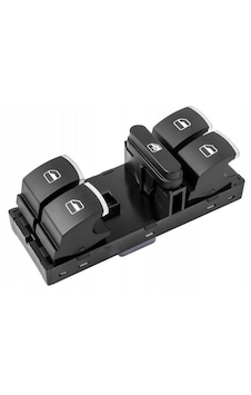 Golf 6 / Jetta / Passat B7 Cam Düğmesi Sol Nikelajlı 2011-2014 Golf 6 / Jetta / Passat B7 Cam Düğmesi Sol Nikelajlı 2011-2014