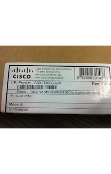 Cısco Harddisk A03-D300 Ga2 Cısco Harddisk A03-D300 Ga2