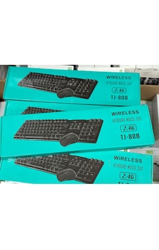 Kablosuz Klavye Ve Mouse Seti 2.4g Tj-808 Optik