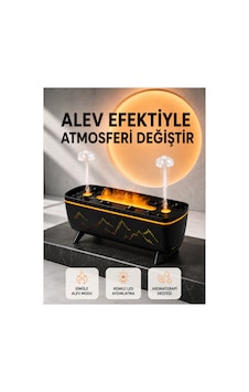 En Popüler Alev Efektli Hava Nemlendirici 280 Ml Esansiyel Yağ Uyumlu Jöle Yağmur Efektli Difüzör Uy En Popüler Alev Efektli Hava Nemlendirici 280 Ml Esansiyel Yağ Uyumlu Jöle Yağmur Efektli Difüzör Uy