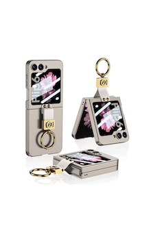 Galaxy Uyumlu Z Flip 6 Kılıf Zore Z Harfli Yüzüklü Kıpta Kapak Titanyum-Gri Galaxy Uyumlu Z Flip 6 Kılıf Zore Z Harfli Yüzüklü Kıpta Kapak Titanyum-Gri