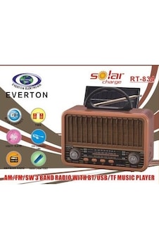 Güneş Enerjili Bluetoothlu Nostaljik Radyo Rt-834 Evimdeyokyok Güneş Enerjili Bluetoothlu Nostaljik Radyo Rt-834 Evimdeyokyok
