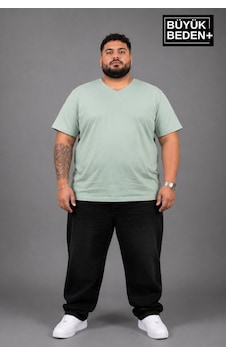 Superlife Süperlife Büyük Beden Erkek V Yaka Pamuklu Basic Tişört Lacivert 3xl-6xl Spr26bts509 Yeşil Superlife Süperlife Büyük Beden Erkek V Yaka Pamuklu Basic Tişört Lacivert 3xl-6xl Spr26bts509 Yeşil