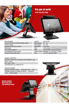 Psc Pos Al Serisi I5 5. Nesil 15" 8gb 128gb Psc Pos Al Serisi I5 5. Nesil 15" 8gb 128gb