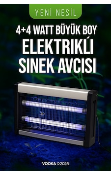 Sinek Öldürücü 4+4w Uv Işıklı Büyük Boy Elektrikli Sinek Avcısı Sessiz Ve Etkili Böcek Öldürücü Ciha Sinek Öldürücü 4+4w Uv Işıklı Büyük Boy Elektrikli Sinek Avcısı Sessiz Ve Etkili Böcek Öldürücü Ciha