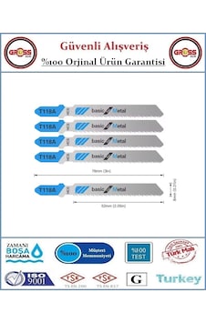 Dekupaj Ağzı 118a Metal Kesme - 5 Adet