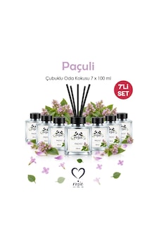 Rosie Paçuli 7'li Çubuklu Oda Kokusu Seti 7 X 100 Ml Derin Ve Sofistike Koku Rosie Paçuli 7'li Çubuklu Oda Kokusu Seti 7 X 100 Ml Derin Ve Sofistike Koku