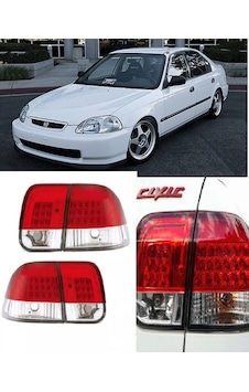 Honda Civic 1996-2001 Kırmızı Beyaz Ledli Arka Stop Lambası