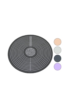 Enfa Enf-998 Hamur Matı 190gr Çap: 45cm Yuvarlak Ölçek Çizimli Renkli Silikon Diğer