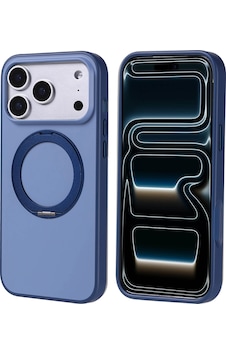 Apple iPhone Uyumlu 17 Pro Max Kılıf M-safe Şarj Özellikli Standlı Zore Proton Silikon Kapak Lacivert Apple iPhone Uyumlu 17 Pro Max Kılıf M-safe Şarj Özellikli Standlı Zore Proton Silikon Kapak Lacivert