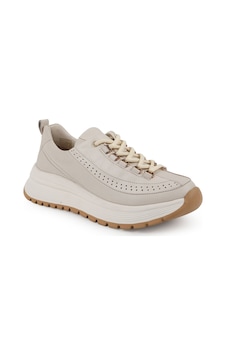 Mammamia Kadın Krem Hakiki Deri Comfort Sneaker Kalın Taban Bağcıklı Günlük Ayakkabı Mammamia Kadın Krem Hakiki Deri Comfort Sneaker Kalın Taban Bağcıklı Günlük Ayakkabı