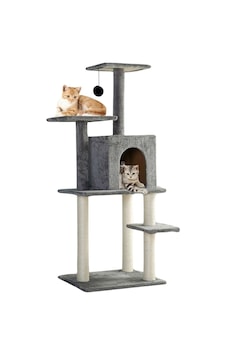 Reyo Pet Double Step Kedi Tırmalama Evi, Kedi Ağacı Ve Oyun Platformu, Jüt İpli Tırmalama Direkli Reyo Pet Double Step Kedi Tırmalama Evi, Kedi Ağacı Ve Oyun Platformu, Jüt İpli Tırmalama Direkli