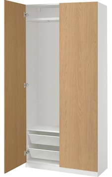 Ikea Beyaz Fonksiyonel Kapaklı Gardırop 100x38x201 Cm Ikea Beyaz Fonksiyonel Kapaklı Gardırop 100x38x201 Cm