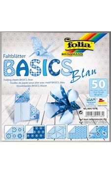 Folia Origami Kağıdı 15X15 Cm. 5 Desen 50 Yaprak Basic Mavi Folia Origami Kağıdı 15X15 Cm. 5 Desen 50 Yaprak Basic Mavi