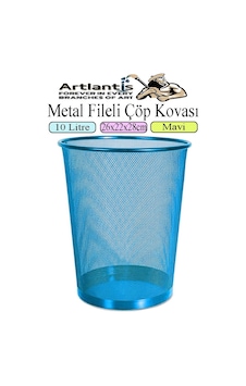 Renkli Çöp Kovası Paslanmaz Çelik Fileli 1 Adet Ofis Büro Okul Çöp Kovası Metal Delikli Kolay Kullanım Mavi Renkli Çöp Kovası Paslanmaz Çelik Fileli 1 Adet Ofis Büro Okul Çöp Kovası Metal Delikli Kolay Kullanım Mavi