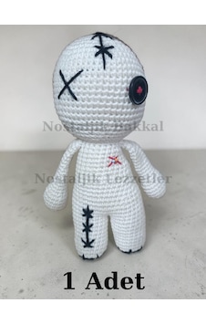 1 Adet Amigurumi Örme Vudu Bebek Voodoo Doll