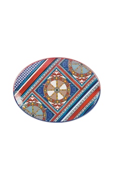 Sole Mio Oval Tabak 49 Cm X 36 Cm Çok Renkli Sole Mio Oval Tabak 49 Cm X 36 Cm Çok Renkli