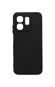 Zore İnfinix Smart 9 Kılıf Omsy Biye Silikon - Siyah Zore İnfinix Smart 9 Kılıf Omsy Biye Silikon - Siyah