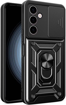 Galaxy A24 Kılıf Magnetik Standlı Kamera Korumalı Zore Sürgülü Vega Kapak Siyah Galaxy A24 Kılıf Magnetik Standlı Kamera Korumalı Zore Sürgülü Vega Kapak Siyah