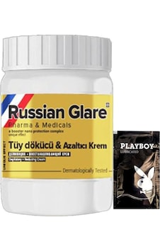 Playboy Rusian Glare Nano 50 Ml Rus Merhemi Tüy Dökücü Azaltıcı Krem + Yanında Jel