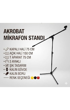Akrobat Mikrafon Standı Akrobat Mikrafon Standı