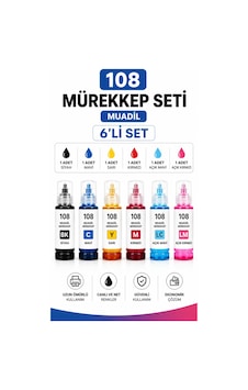 Epson 108 Muadil Mürekkep Seti 6'lı Diğer