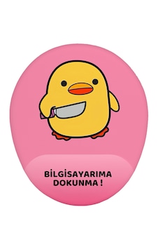 Bela Ördek Bilgisayarıma Dokunma Kaymaz Buruşmaz Kırılmaz Bilek Destekli Mouse Pad Pembe Bela Ördek Bilgisayarıma Dokunma Kaymaz Buruşmaz Kırılmaz Bilek Destekli Mouse Pad Pembe