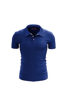 Raru Pamuk Büyük Beden Polo T-shirt Ingens Mavi Mavi Raru Pamuk Büyük Beden Polo T-shirt Ingens Mavi Mavi