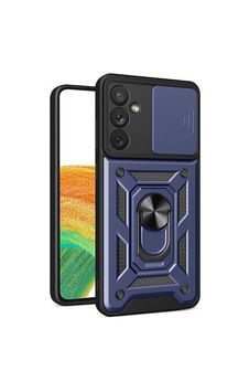 Galaxy A34 Kılıf Magnetik Standlı Kamera Korumalı Zore Sürgülü Vega Kapak Mavi Galaxy A34 Kılıf Magnetik Standlı Kamera Korumalı Zore Sürgülü Vega Kapak Mavi