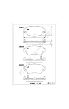 Arka Fren Balata Renault Kadjar 15- Koleos Iı 18- / Nıssan Qashqaı 1.6l Dci R9m Dizel 11- Depomıx - 95 / X-traıl Arka Fren Balata Renault Kadjar 15- Koleos Iı 18- / Nıssan Qashqaı 1.6l Dci R9m Dizel 11- Depomıx - 95 / X-traıl