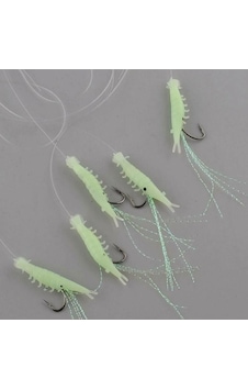 Fladen Living Shrimp Karides 5 Li Glow Çapari No:6 İğne Fladen Living Shrimp Karides 5 Li Glow Çapari No:6 İğne