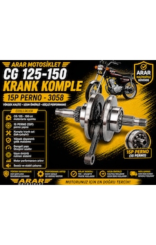 Cg 125-150 Krank Komple 15p Buja-3058 15 Perno Cg 125-150 Krank Komple 15p Buja-3058 15 Perno