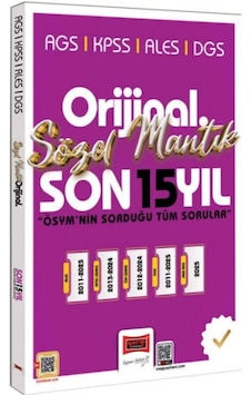 Yargı Yayınları 2026 Kpss Ags Ales Dgs Orijinal Sözel Mantık Son 15 Yıl Çıkmış Sorular Yargı Yayınları 2026 Kpss Ags Ales Dgs Orijinal Sözel Mantık Son 15 Yıl Çıkmış Sorular