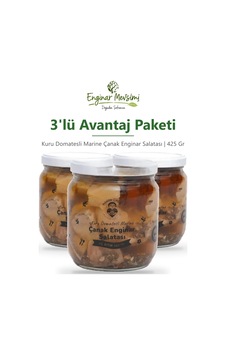 Kuru Domatesli Marine Çanak Enginar Salatası 425 Gr 3'lü Avantaj Paketi