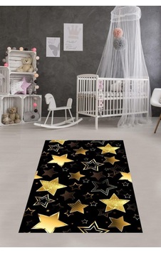 Pelangi Yıldız Desenli Gold Yıldızlı Dijital Baskı Yıkanabilir Kaymaz Taban Bebek Ve Çocuk Odası Halısı, Siyah-gold 120 X 180 Sku: Zeusb0fdx32bxl 163kırçıllıhasır Pelangi Yıldız Desenli Gold Yıldızlı Dijital Baskı Yıkanabilir Kaymaz Taban Bebek Ve Çocuk Odası Halısı, Siyah-gold 120 X 180 Sku: Zeusb0fdx32bxl 163kırçıllıhasır