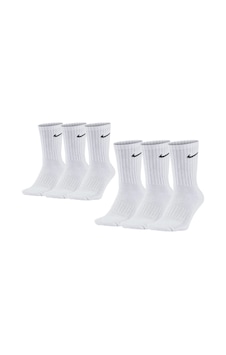 Nike Everyday Cushioned Crew Antrenman 6ÇİFT Beyaz Nike Everyday Cushioned Crew Antrenman 6ÇİFT Beyaz