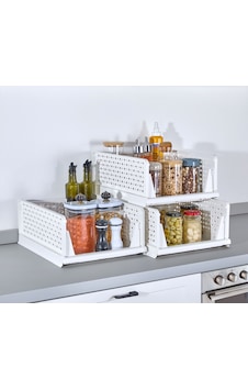 Decorev Organizer 3 Katlı Kayar Raf Beyaz Decorev Organizer 3 Katlı Kayar Raf Beyaz