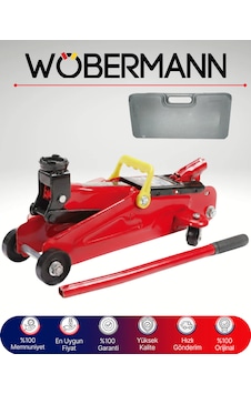 Wöbermann 2 Ton Hidrolik Kriko Tekerlekli Ve Taşıma Çantalı Araba Krikosu