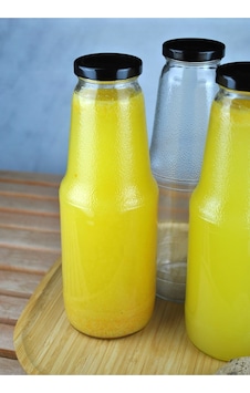 2 Adet 1 Litre Şeffaf Sürahi Süt, Ayran, Su, Limonata, Meşrubat Şişesi Metal Siyah Kapaklı Cam Şişe 2 Adet 1 Litre Şeffaf Sürahi Süt, Ayran, Su, Limonata, Meşrubat Şişesi Metal Siyah Kapaklı Cam Şişe