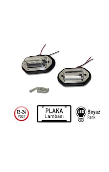 Plaka Lambası 12-24v Nikel Smd Ledli Beyaz 2li Plaka Lambası 12-24v Nikel Smd Ledli Beyaz 2li