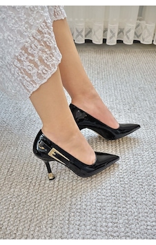 Asmi Shoes Kadın Jenny Siyah Rugan Stiletto Topuklu Ayakkabı Asmi Shoes Kadın Jenny Siyah Rugan Stiletto Topuklu Ayakkabı